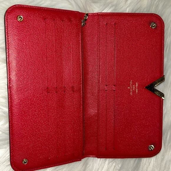Louis Vuitton Monogram Canvas Cerise Leather Kimono Wallet - Picture 11 of 16